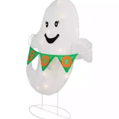 Best LED White Ghost Boo Banner Halloween Outdoor Décor Halloween