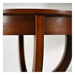Kirklands Home Accent & End Tables|Leila Round Cherry Accent Table Brown
