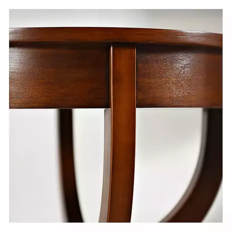 Kirklands Home Accent & End Tables|Leila Round Cherry Accent Table Brown