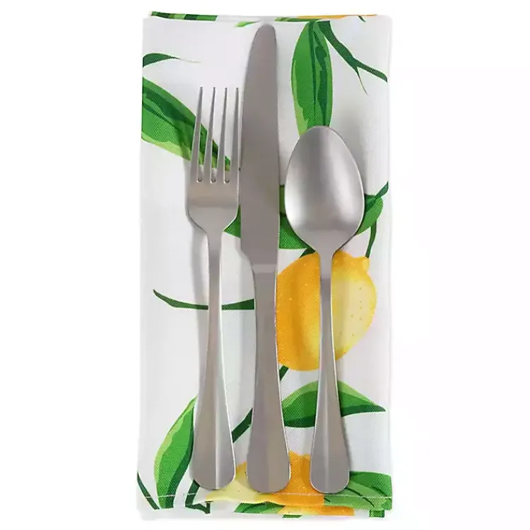 Kirklands Home Outdoor Dining|Lemon Bliss Outdoor Napkins, Set of 6