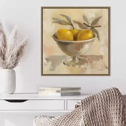 Kirklands Home Canvas Art|Lemon Bowl Framed Canvas Art Print