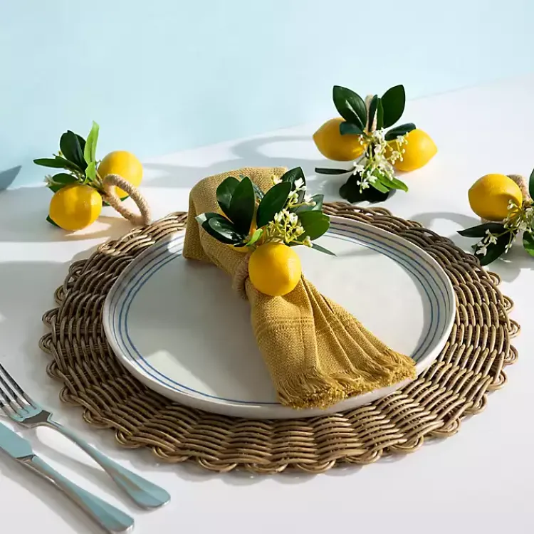 Kirklands Home Table Linens|Lemon Napkin Ring