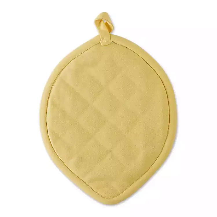 Kirklands Home Kitchen Accessories|Lemon Plaid 2-pc. Potholder and Kitchen Towel Set