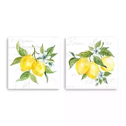 Kirklands Home Canvas Art|Lemon Squeeze Canvas Art Prints, Set of 2