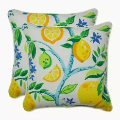 Kirklands Home Outdoor Cushions & Pillows|Lemon Tree Outdoor Pillows, Set of 2