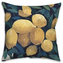 Kirklands Home Outdoor Cushions & Pillows|Lemon Tree Outdoor Throw Pillow