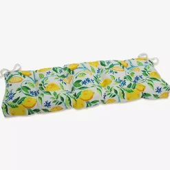 Kirklands Home Outdoor Cushions & Pillows|Lemon Tree Tufted Outdoor Settee Cushion, 48 in.