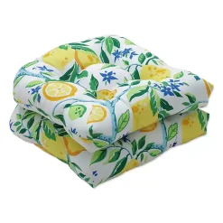 Kirklands Home Outdoor Cushions & Pillows|Lemon Vine 2-pc. Outdoor Chair Cushion Set