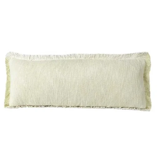 Discount Lemonade Handwoven Appen Lumbar Pillow Pillows