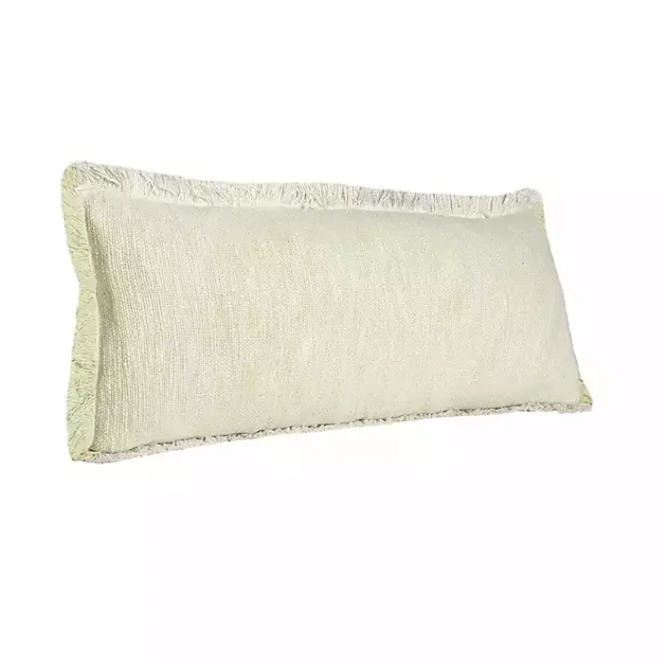 Discount Lemonade Handwoven Appen Lumbar Pillow Pillows
