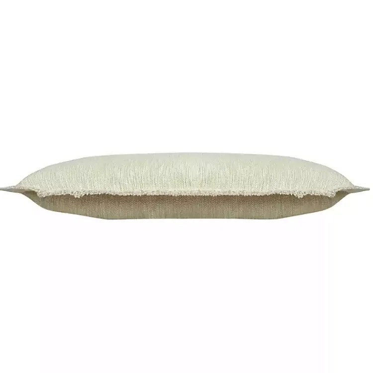 Discount Lemonade Handwoven Appen Lumbar Pillow Pillows
