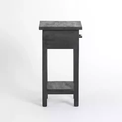 Kirklands Home Accent & End Tables|Leo Wood Accent Table Black