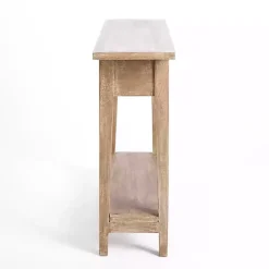 Kirklands Home Console Tables|Leo Natural Wood Console Table Tan