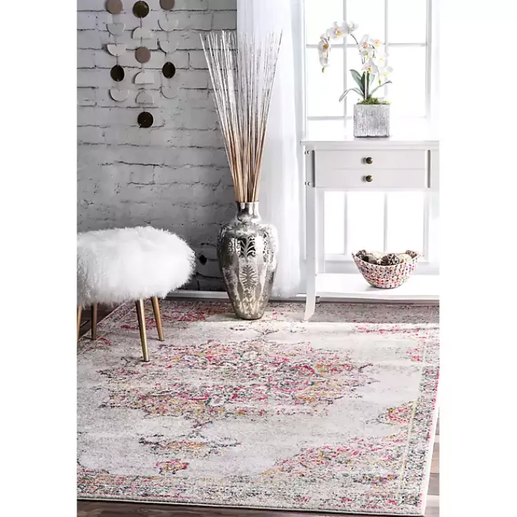 Kirklands Home Area Rugs|Leola Vintage Medallion Area Rug, 5x8 Multi