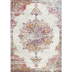 Kirklands Home Area Rugs|Leola Vintage Medallion Area Rug, 5x8 Multi