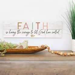 Kirklands Home Wall Quotes & Signs|Let God Have Control Wall Plaque