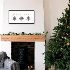 Online Let It Snow Christmas Wall Plaque Christmas Art & Wall Decor