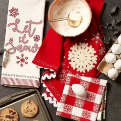 Online Let it Snow Kitchen Towels, Set of 3 Christmas Dining & Entertaining