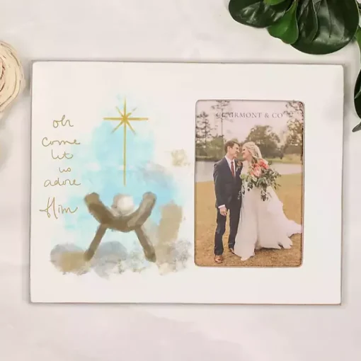 Outlet Let Us Adore Him Christmas Picture Frame, 4x6 Christmas Decorations