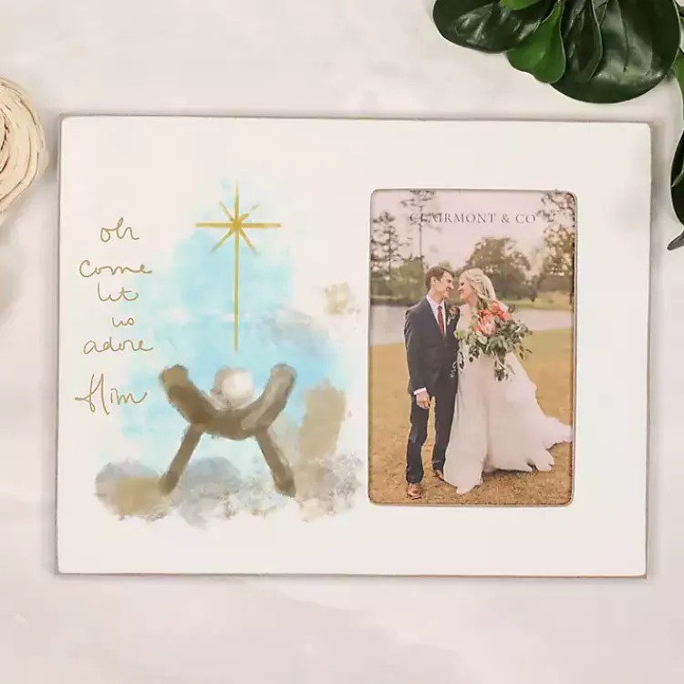 Outlet Let Us Adore Him Christmas Picture Frame, 4x6 Christmas Decorations