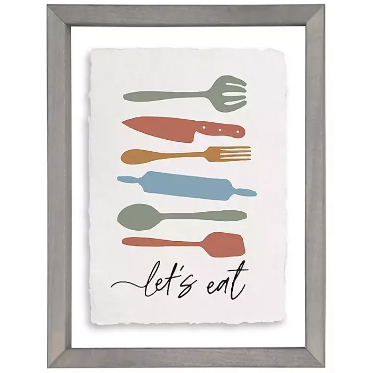Kirklands Home Wall Quotes & Signs|Let's Eat Framed Wall Plaque