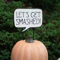Online Let’s Get Smashed Metal Halloween Yard Sign Halloween