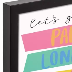 Kirklands Home Wall Quotes & Signs|Let's Go Travel Framed Canvas Art Print