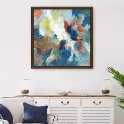 Kirklands Home Canvas Art|Levee Framed Giclee Canvas Art Print Blue