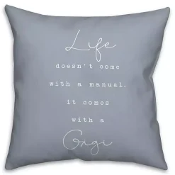 Hot Life Comes with a Gigi Blue Pillow Pillows