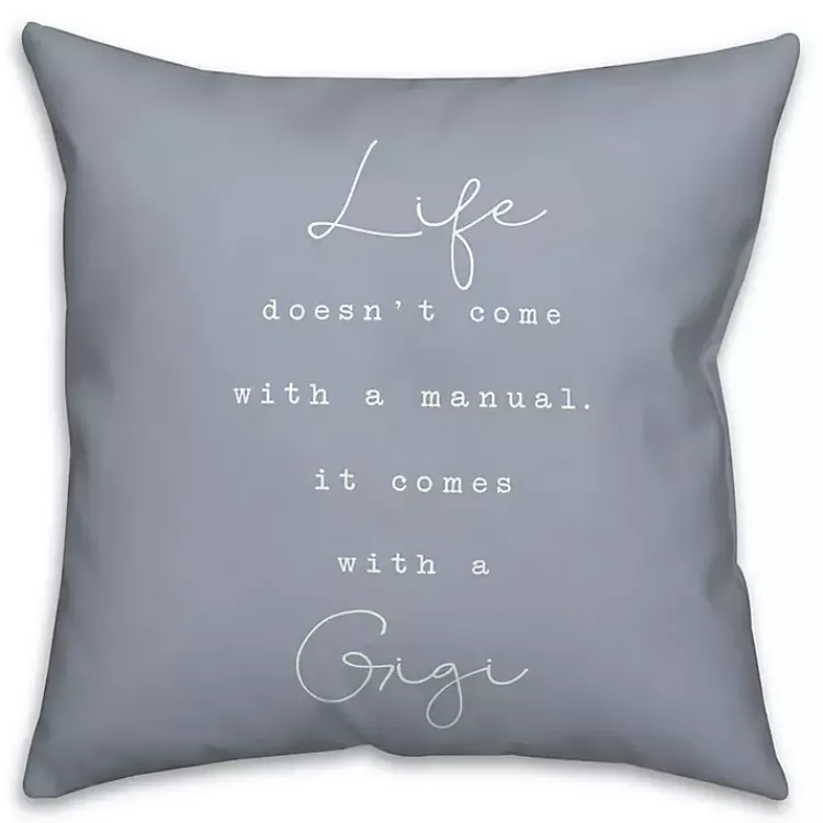 Hot Life Comes with a Gigi Blue Pillow Pillows