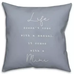 Best Life Comes with a Mimi Blue Pillow Pillows