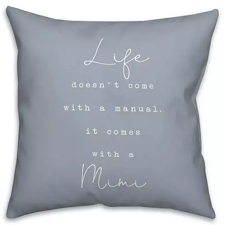 Best Life Comes with a Mimi Blue Pillow Pillows