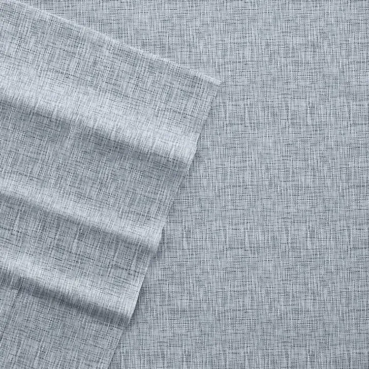 Kirklands Home Bed Sheets|Light Chambray 4-pc. King Bed Sheet Set Blue