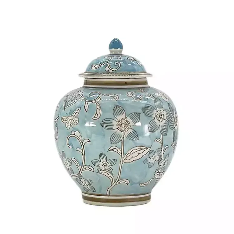 Outlet Light Floral Chinoiserie Jar Decorative Bowls & Jars