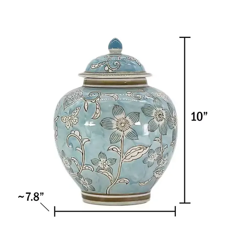 Outlet Light Floral Chinoiserie Jar Decorative Bowls & Jars