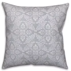 Kirklands Home Outdoor Cushions & Pillows|Light Blue Floral Indoor/Outdoor Pillow