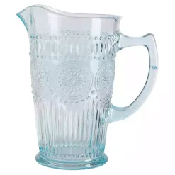 Kirklands Home Serving & Entertaining|Light Glass Circa Pitcher Blue