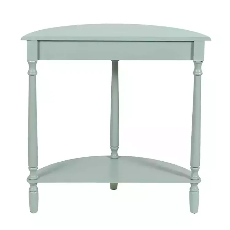 Kirklands Home Console Tables|Light Half Moon Tinslee Console Table Blue