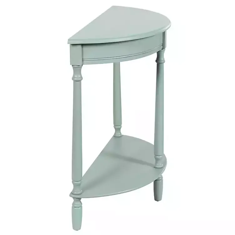 Kirklands Home Console Tables|Light Half Moon Tinslee Console Table Blue