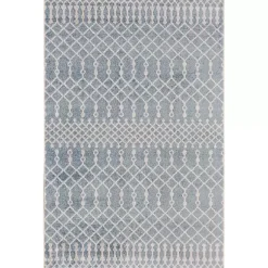 Kirklands Home Area Rugs|Light Moroccan Washable Area Rug, 3x5 Blue