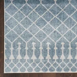 Kirklands Home Area Rugs|Light Moroccan Washable Area Rug, 3x5 Blue