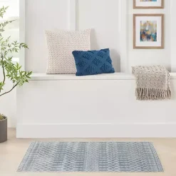 Kirklands Home Area Rugs|Light Moroccan Washable Area Rug, 3x5 Blue