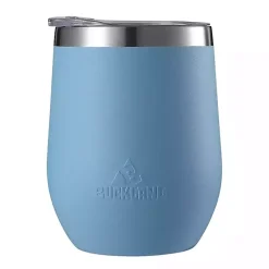 Kirklands Home Glassware & Drinkware|Light Stainless Steel Wine Tumbler Blue
