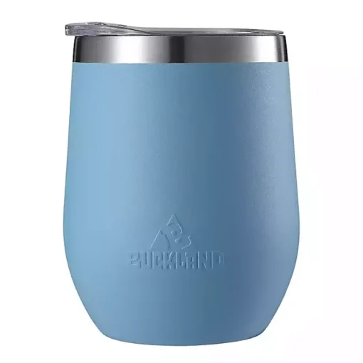 Kirklands Home Glassware & Drinkware|Light Stainless Steel Wine Tumbler Blue
