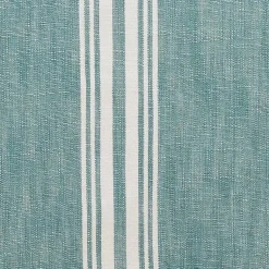Kirklands Home Table Linens|Light Blue Striped Fringe Table Runner, 72 in.