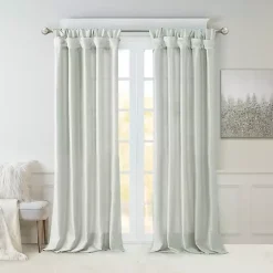 Kirklands Home Curtains & Drapes|Light Twist Top Curtain Panel, 108 in. Blue
