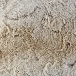 Outlet Light Textured Faux Fur Pillow Pillows