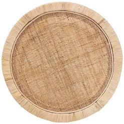 Kirklands Home Accent & End Tables|Light Brown Woven Rat Accent Table Tan