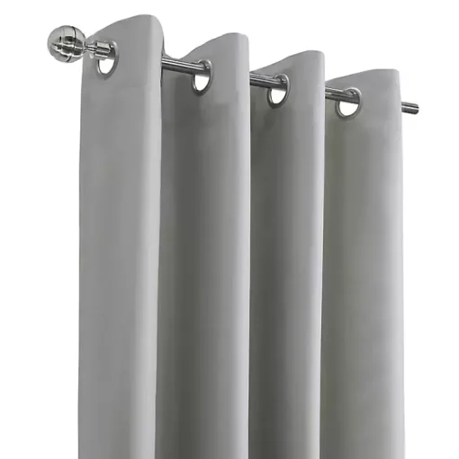Kirklands Home Curtains & Drapes|Light Alpine Blackout Curtain Panel, 108 in. Gray