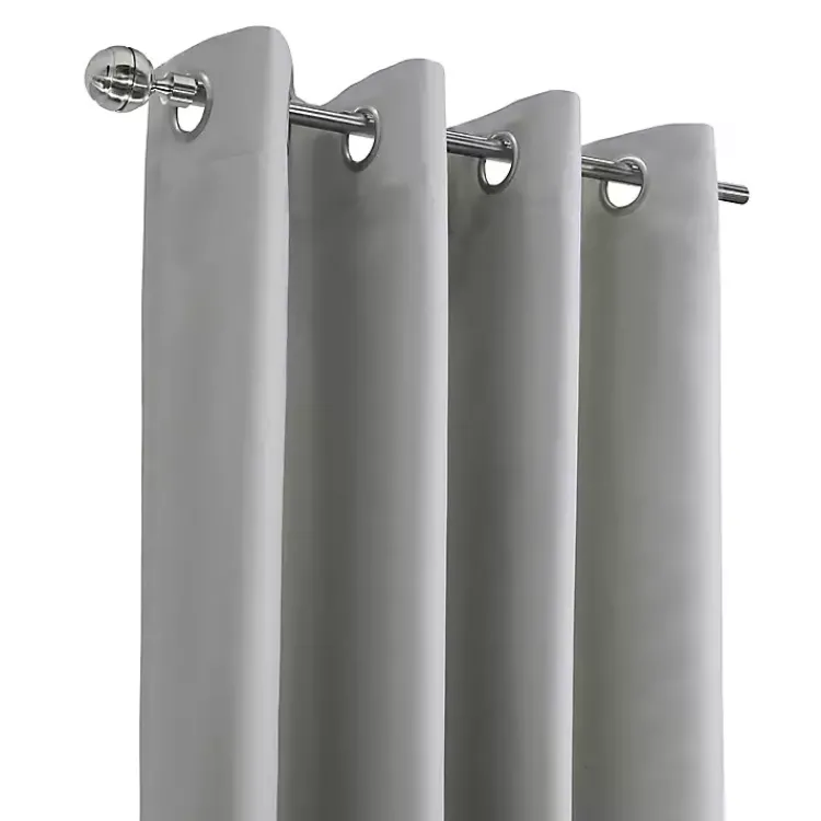 Kirklands Home Curtains & Drapes|Light Alpine Blackout Curtain Panel, 63 in. Gray